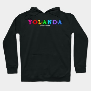 Yolanda - Violet Flower Hoodie